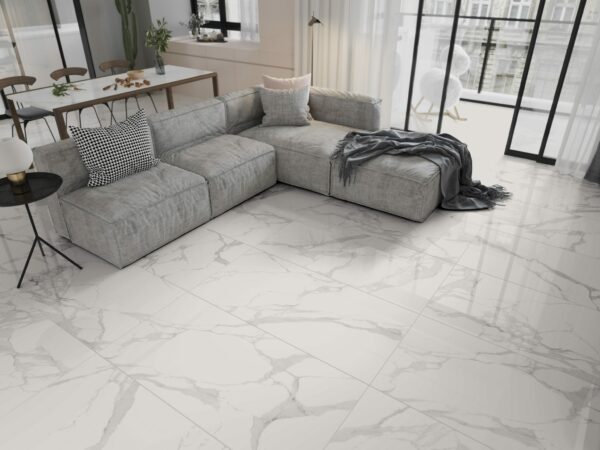 Living room tile flooring | All American Flooring